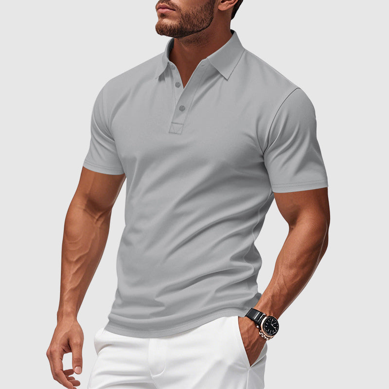 Polo uomo resistente, mantiene la forma, maniche corte. Perfetta per moda casual primavera estate.