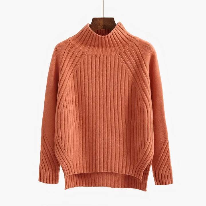 Maglione dolcevita elegante da donna, ideale per un look casual o chic. Stile autunno/inverno e comfort.
