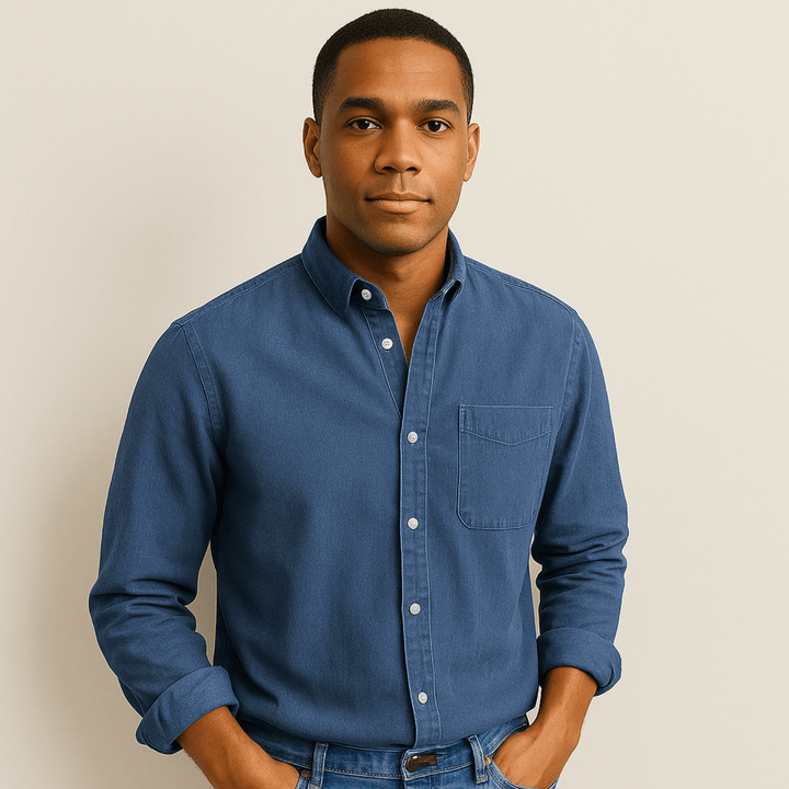 Camicia elegante da uomo a maniche lunghe, vestibilità regolare, un must-have nel guardaroba.