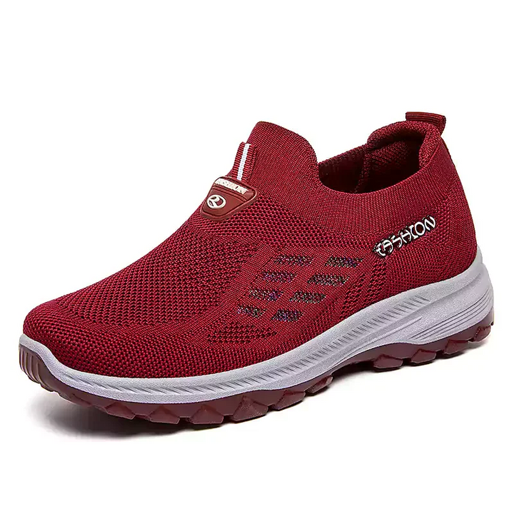 Sandali uomo estivi rossi con zeppa platform e supporto arco plantare. Cinturini regolabili per comfort totale.