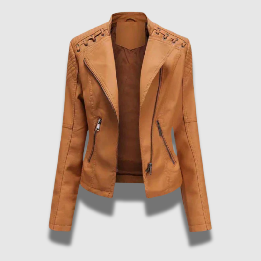 Capospalla femminile slim ed elegante per la moda donna. Ideale per outfit primaverili e autunnali.