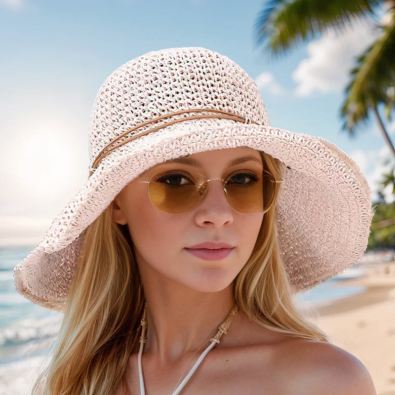 Versatile cappello donna estivo regolabile, ideale per vacanze e protezione solare. Un copricapo moda mare.
