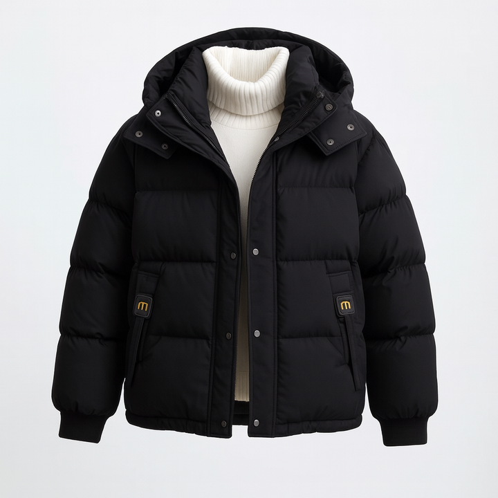 Piumino donna trapuntato caldo ed elegante con bottoni per autunno inverno.