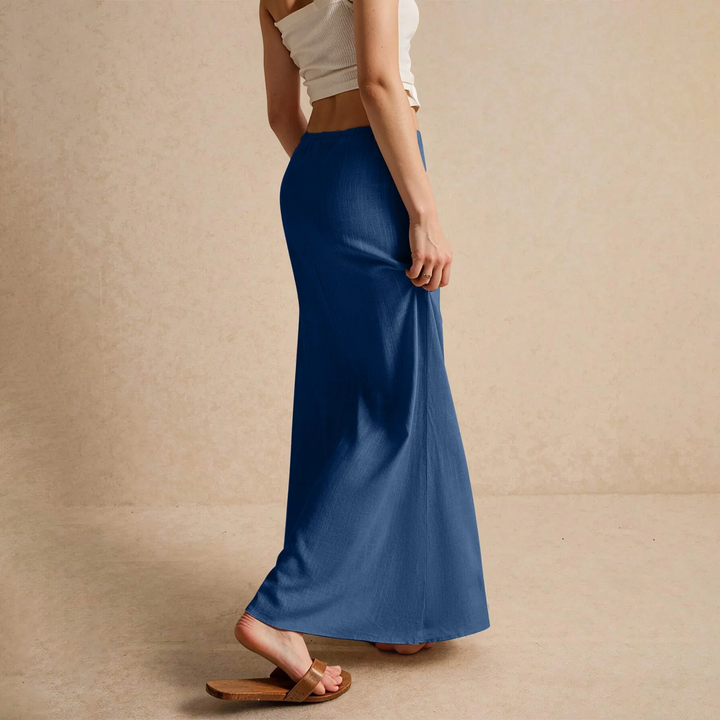 Gonna lunga maxi da donna con vita elastica, stile confortevole e chic per ogni stagione.