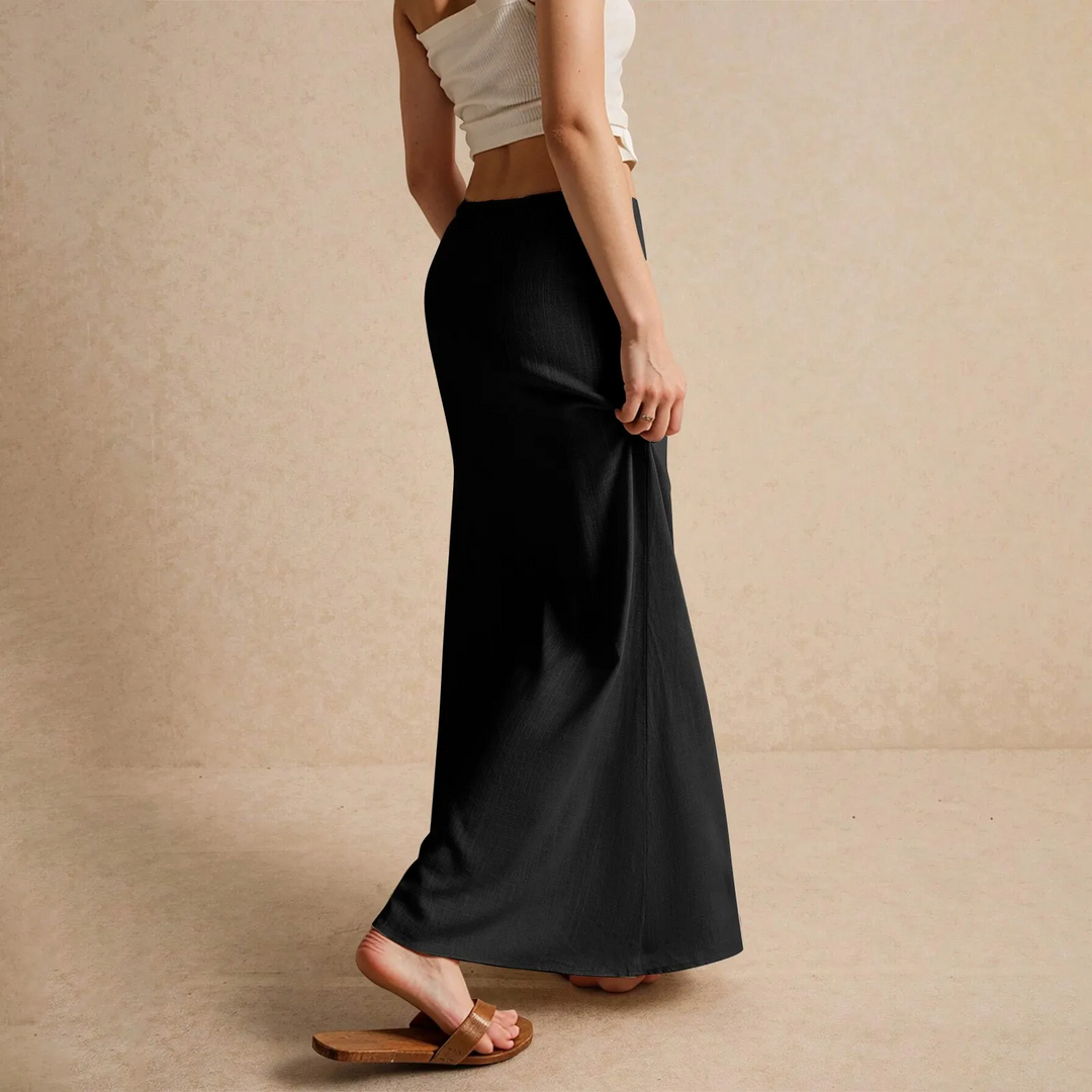 Gonna fluida donna, stile contemporaneo e confortevole, perfetta per la moda femminile.