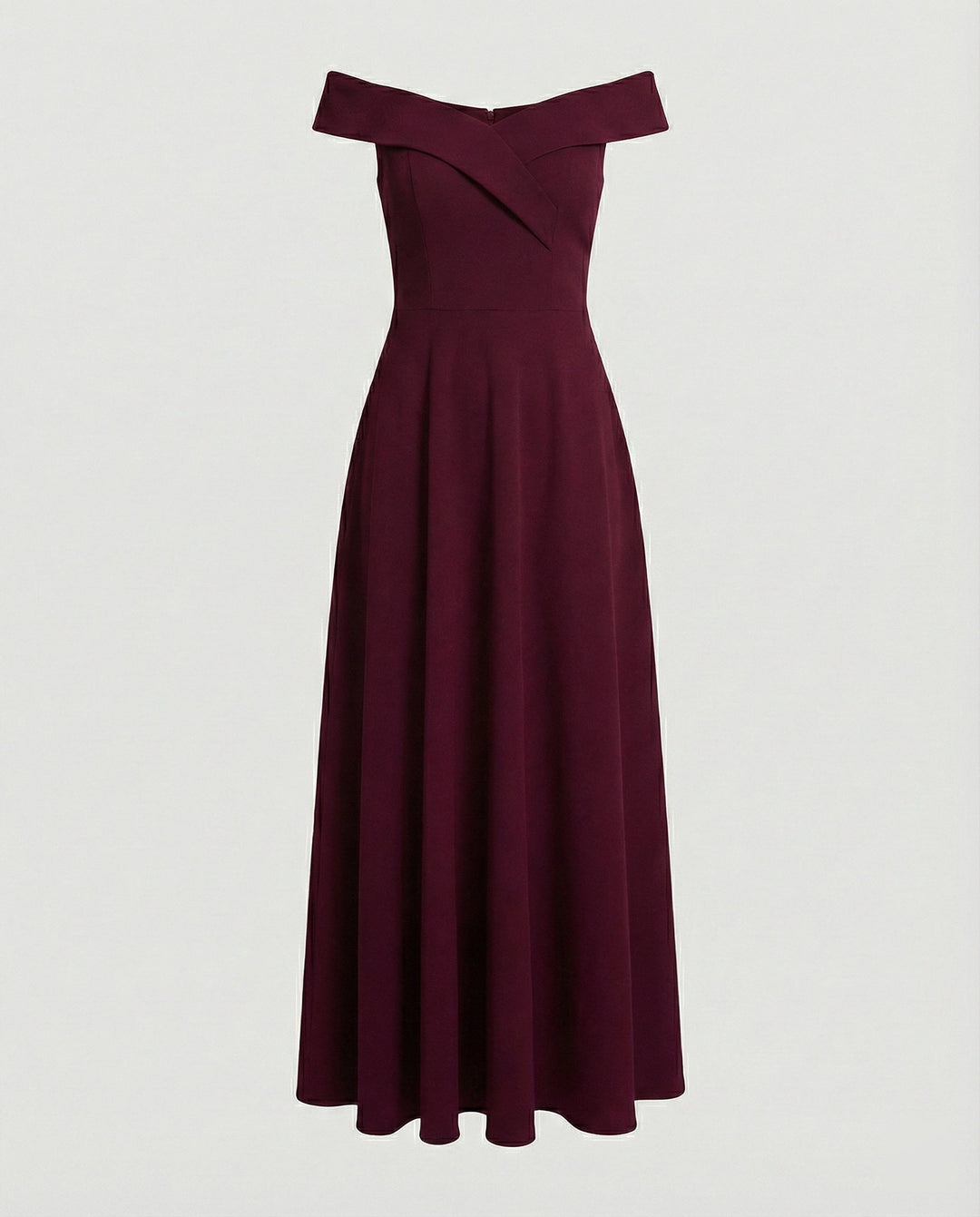 Abito donna elegante con bustier, spalle scoperte e taglio maxi. Vestito aderente ideale per serate e cerimonie.