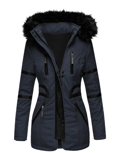 Cappotto outerwear da donna a lunghezza media, caldo ed elegante, perfetto per moda femminile autunno inverno.