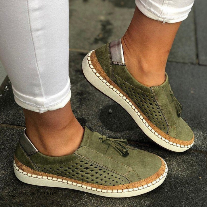 Scarpe da donna ortopediche comode, facili da indossare, con supporto antiscivolo per comfort quotidiano.