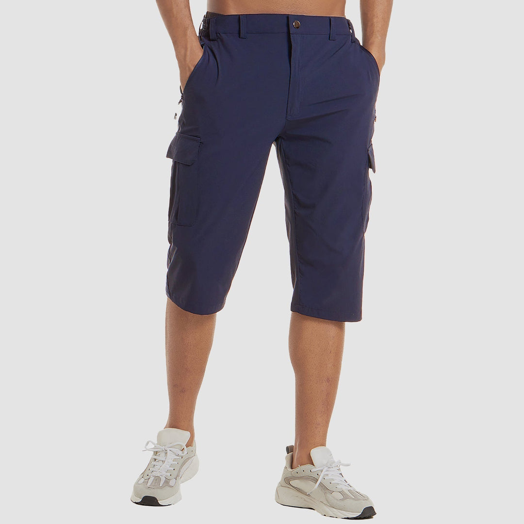 Pantaloncini cargo estivi uomo, design moderno, traspirante per ogni avventura urbana.