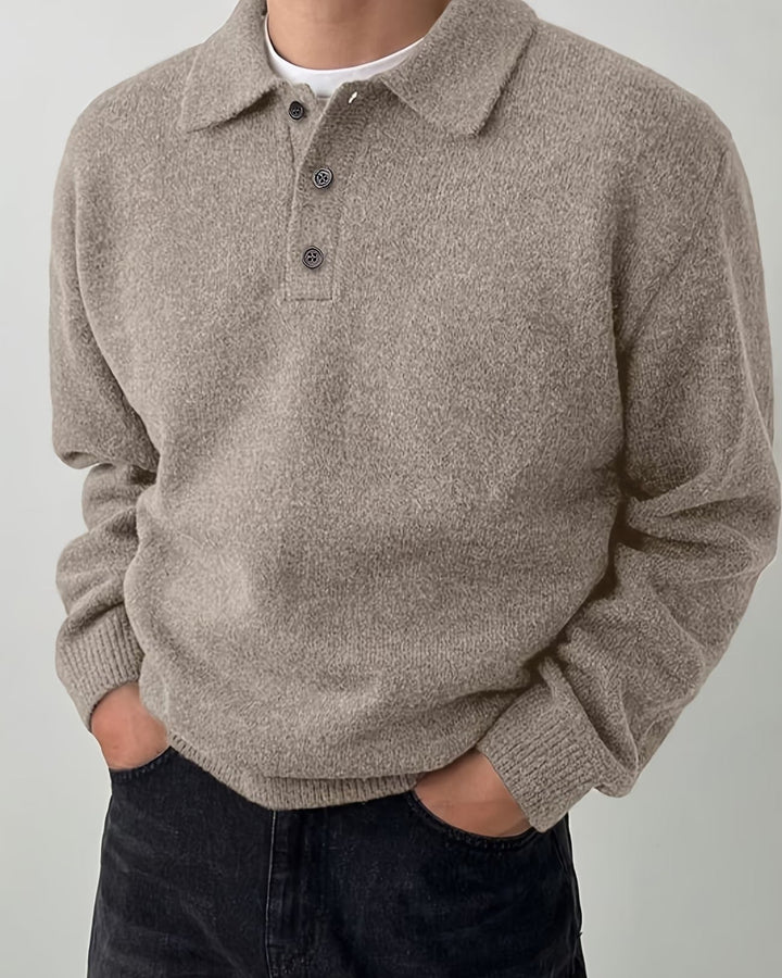 Maglione uomo autunnale comodo, ampio e versatile. Stile casual-elegante per ogni occasione.