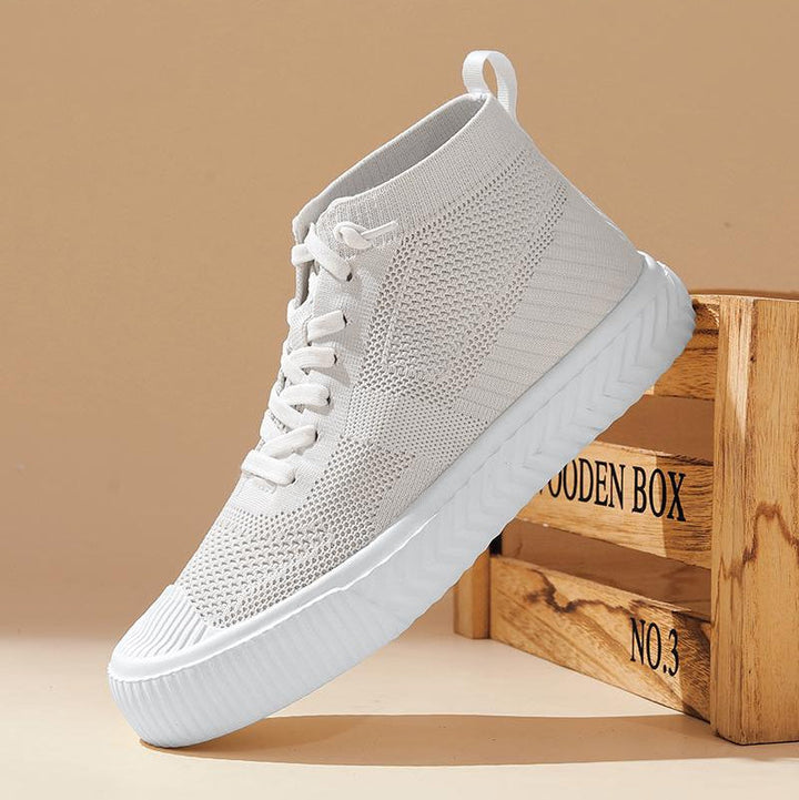 Zoom su suola: sneakers uomo high-top ammortizzate. Soletta ortopedica per supporto e traspirabilità superiore.