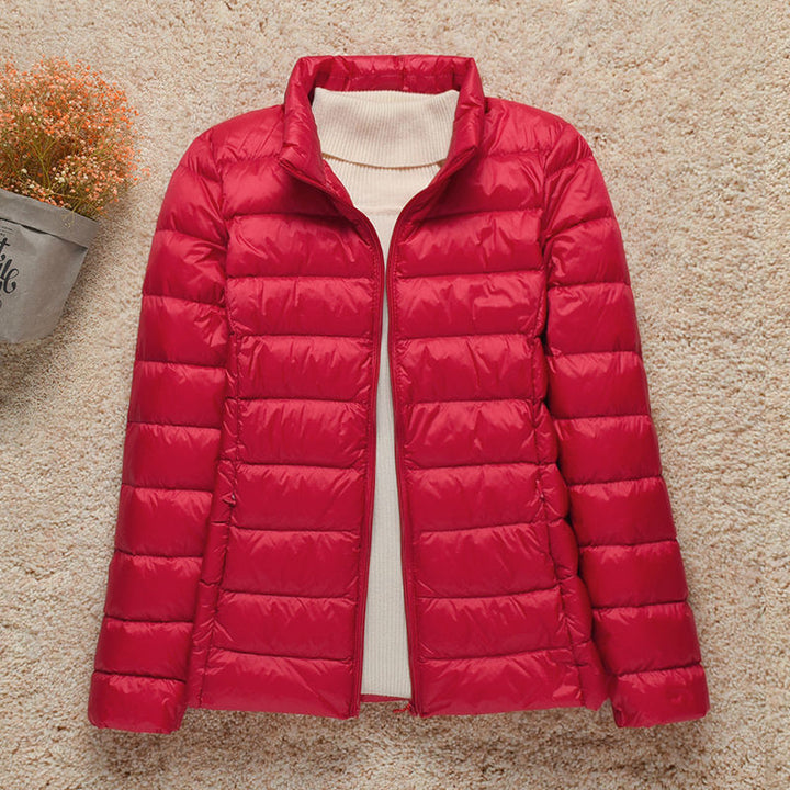 Giacca trapuntata donna, versatile per outfit casual o eleganti, comfort ultraleggero in autunno/inverno.