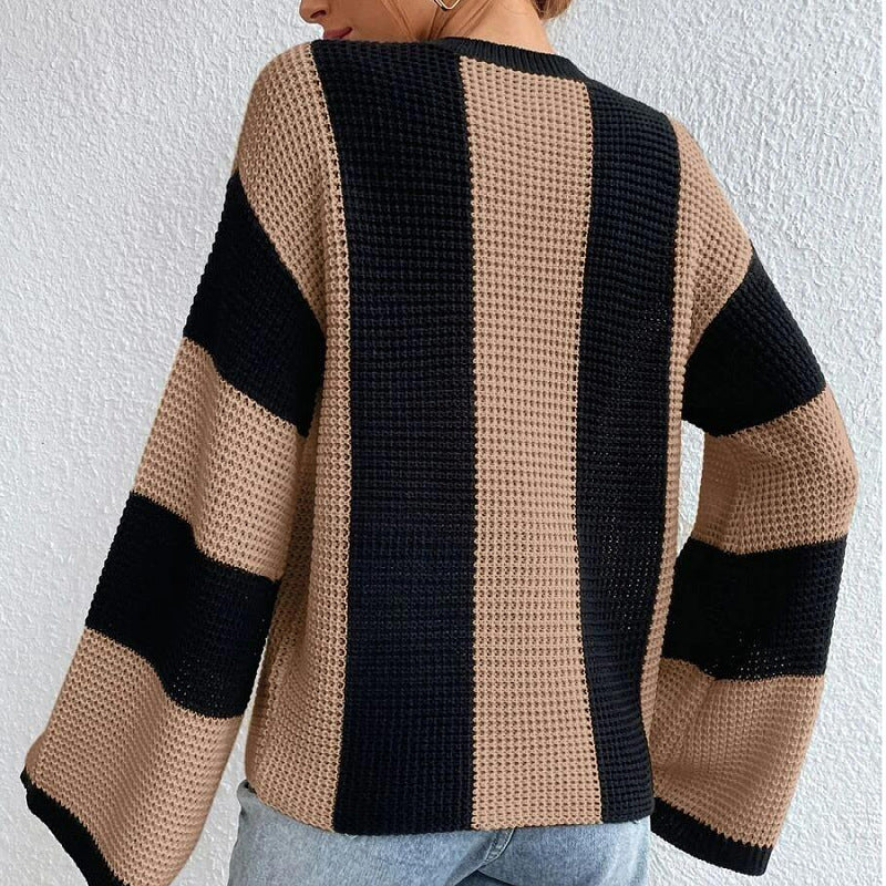 Maglione donna girocollo, taglio ampio e maniche comode. Il capo versatile per il tuo stile casual.