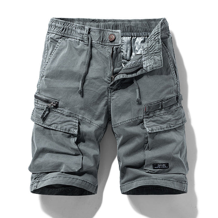 Pantaloncini estivi cargo da uomo, comodi e sportivi, con coulisse in vita e ampie tasche laterali.