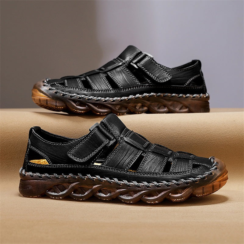 Sandali uomo traspiranti con aderenza, perfetti come scarpe aperte per l'estate. Massima calzatura estiva.