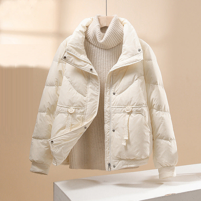Giacca piumino donna trapuntata, calda e confortevole per l'inverno, con stile casual per ogni occasione.