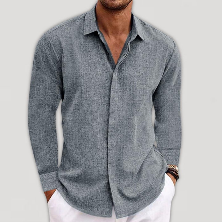 Polo uomo a maniche lunghe, ideale per uno stile casual ed elegante. Comfort quotidiano.
