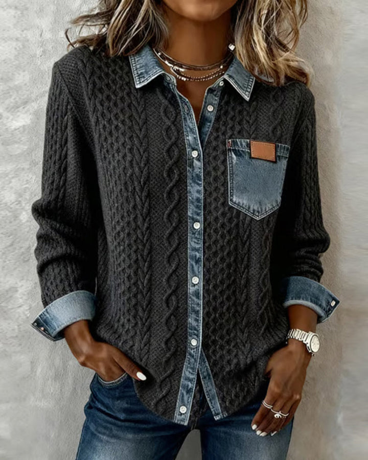 Top donna a maniche lunghe, design versatile e comfort chic. Perfetto per la moda autunno inverno.