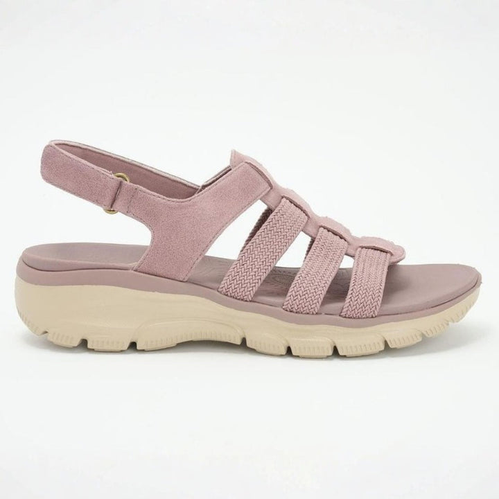 Sandali estivi donna Abbraccio neri, calzature versatili per ogni occasione, da casual a elegante.