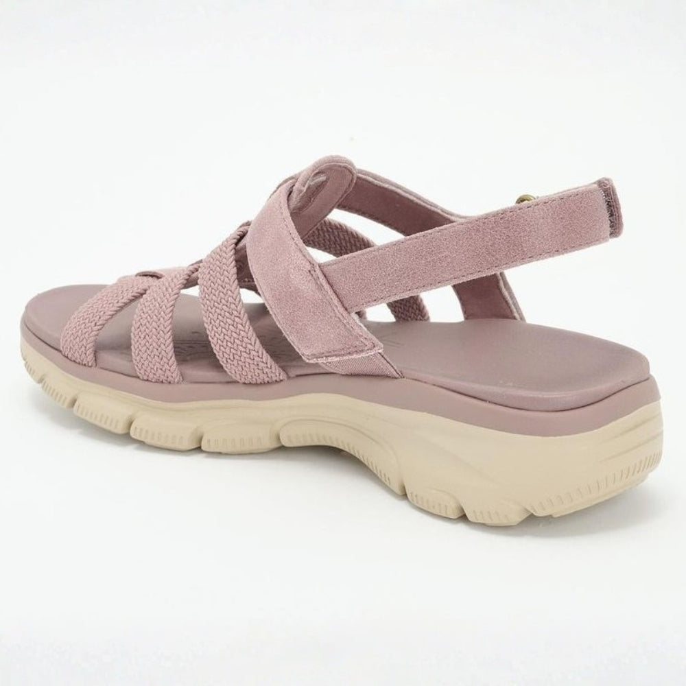 Sandali donna Abbraccio taupe, stile avvolgente e comfort, ideali per un look estivo chic e rilassato.