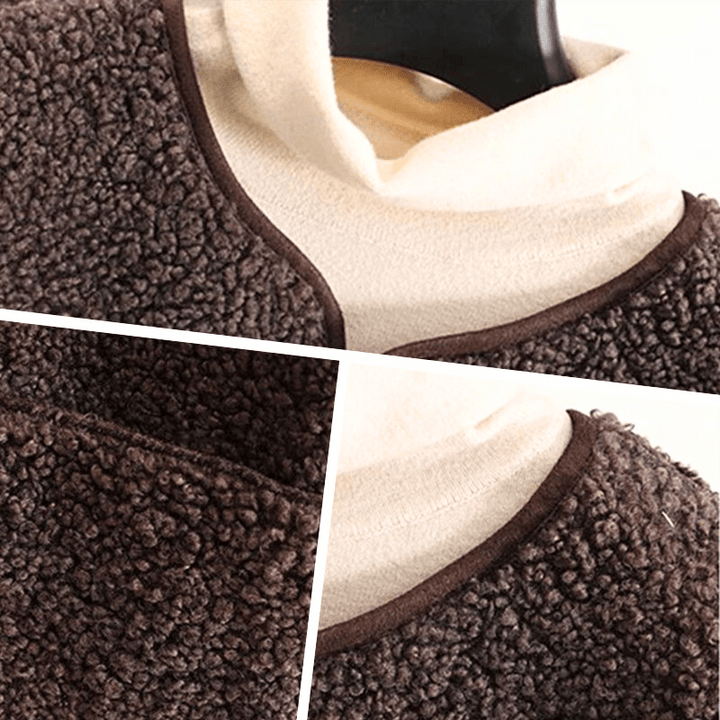 Gilet moda donna, in Sherpa, capo essenziale per uno stile autunnale unico.