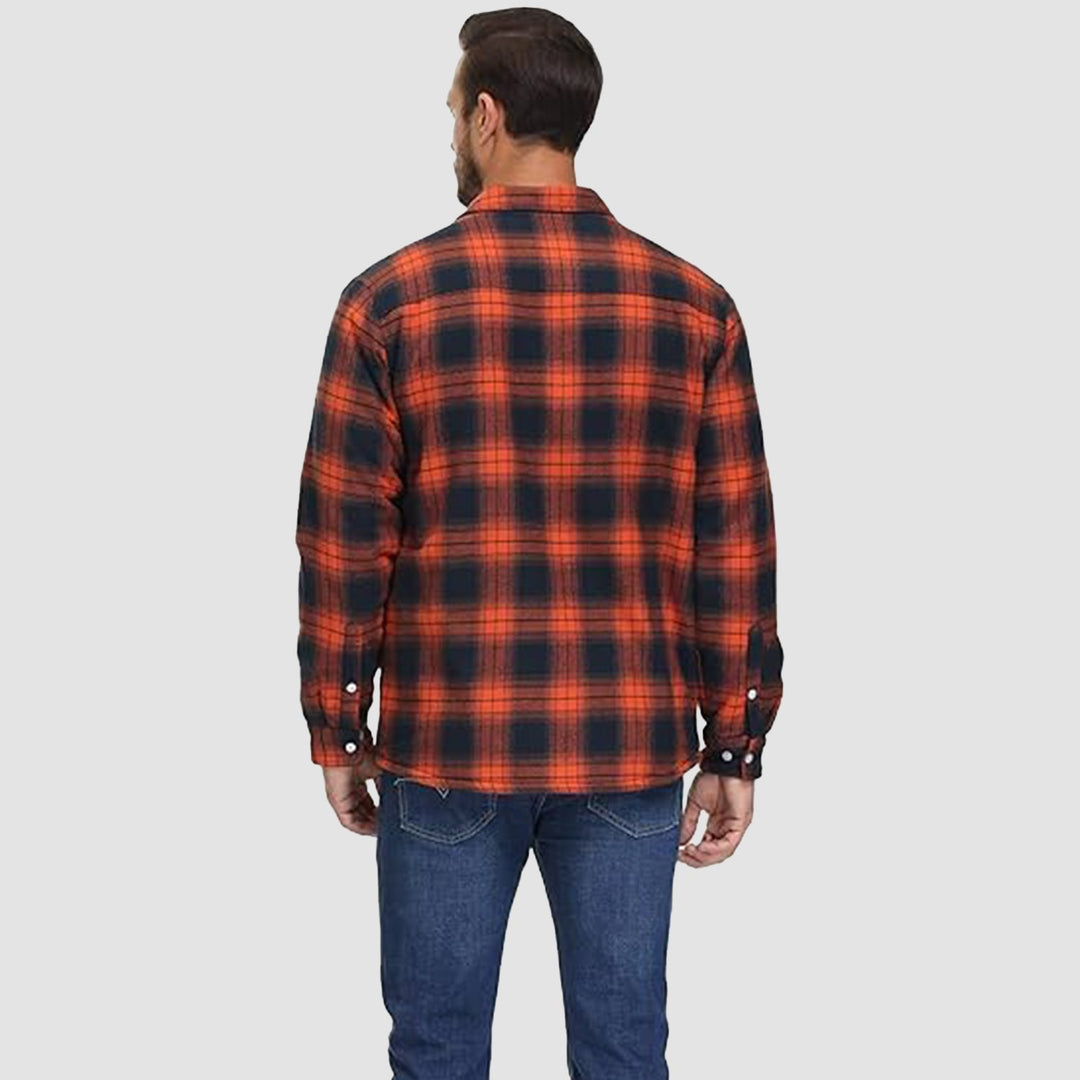 Moderna giacca camicia da uomo, casual autunnale con tasche, perfetta per la mezza stagione.