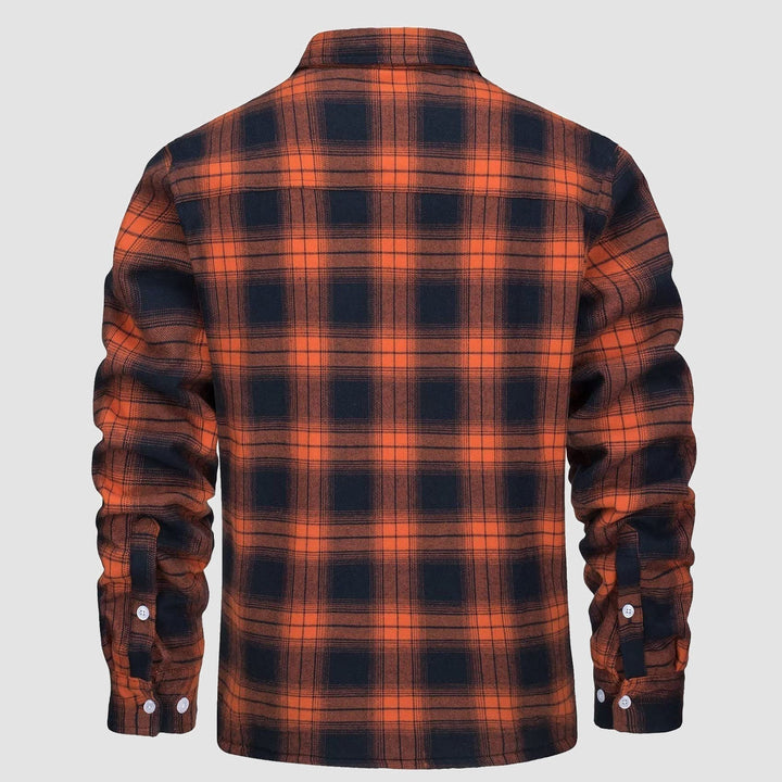 Morbida giacca camicia uomo, stile casual con tasche, ideale per il comfort nell'autunno.