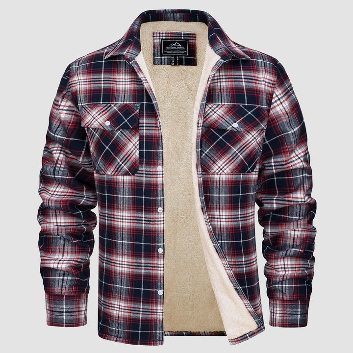 Uomo con mano in tasca giacca camicia, casual autunnale, praticità e stile quotidiano moda uomo.