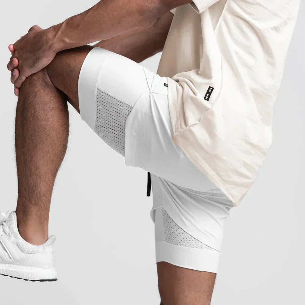 Shorts estivi uomo traspiranti e leggeri, perfetti per sport, corsa e comfort quotidiano.