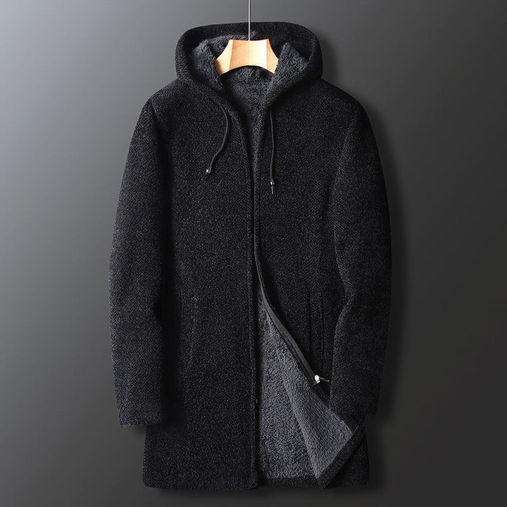 Giacca da uomo invernale calda e comoda, cappotto lungo casual con cappuccio, ideale per il tuo stile.