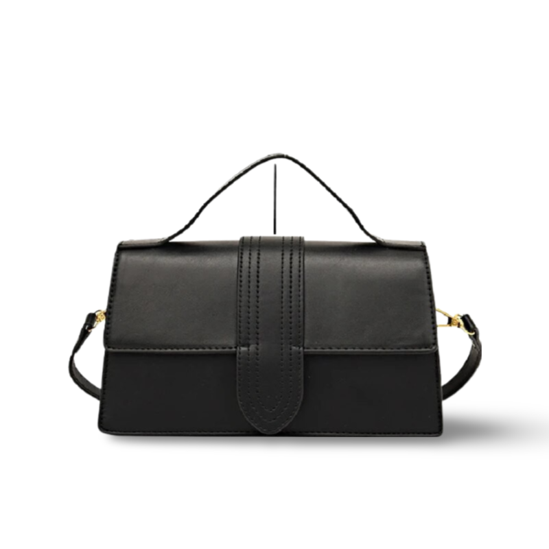 Elegante borsa a tracolla da donna con patta multicolore, accessorio moda sintetico versatile per il quotidiano.