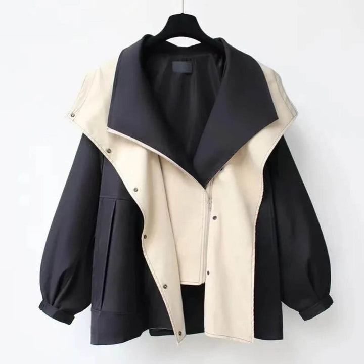 Giacca a vento da donna moderna e confortevole, ideale per primavera e autunno. Cappotto antivento leggero ed elegante.