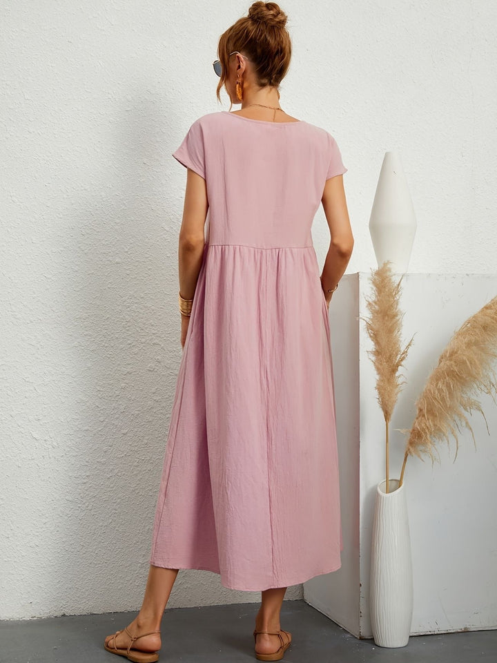 Abito da donna midi per la primavera, un capo essenziale per un look sofisticato e casual.