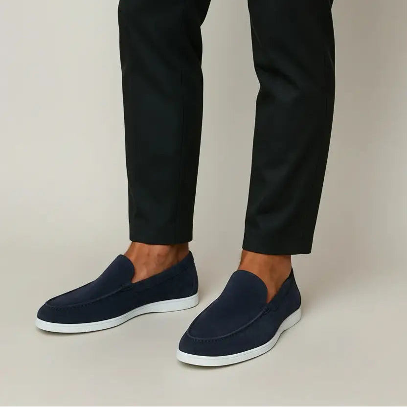 Mocassini uomo di qualità, scarpe slip-on robuste e confortevoli, perfette per ogni occasione.