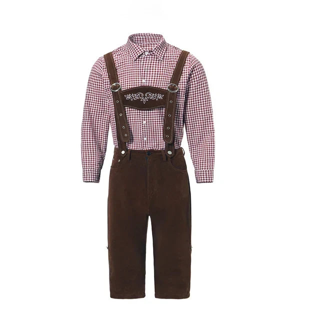 Set tradizionale maschile per Oktoberfest, perfetto per eventi, celebrazioni e feste a tema.