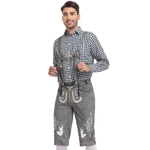Goditi l'Oktoberfest con questo set tradizionale da uomo, comodo, festoso e autentico.