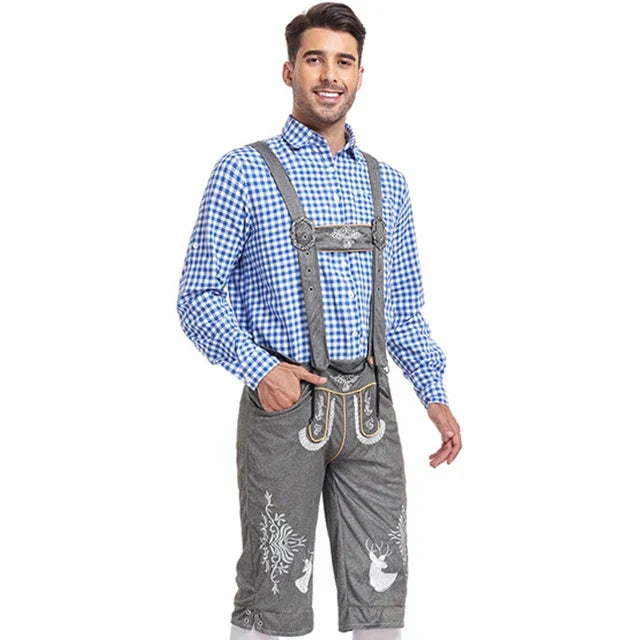 Abbigliamento festivo tradizionale da uomo per l'Oktoberfest, ideale per celebrare con stile e tradizione.