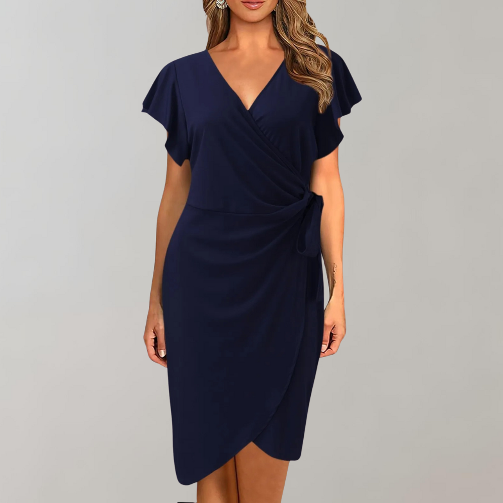 Abito estivo midi casual da donna, perfetto per un look fresco e comodo, versatile per ogni giorno d'estate.