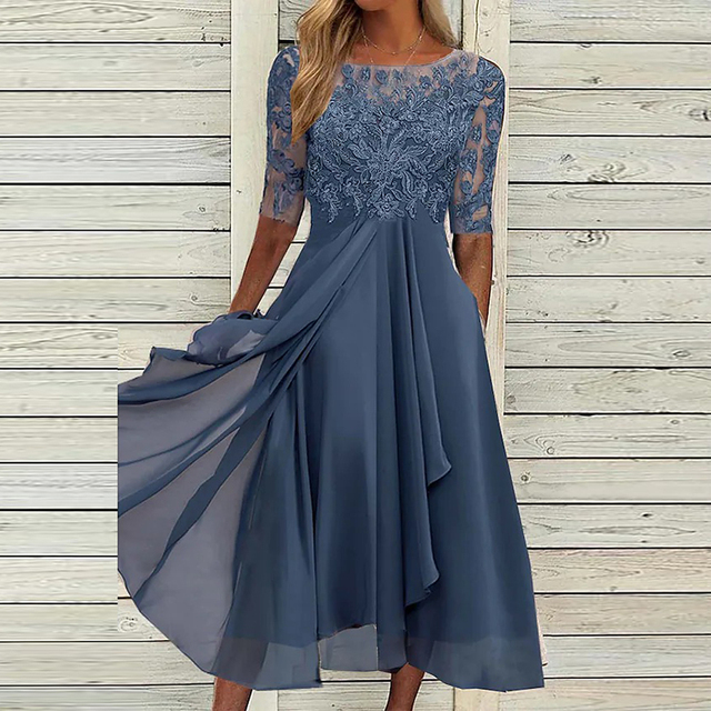 Abito autunnale donna senza maniche, fluttuante, stile midi. Perfetto per la mezza stagione, elegante e comodo.