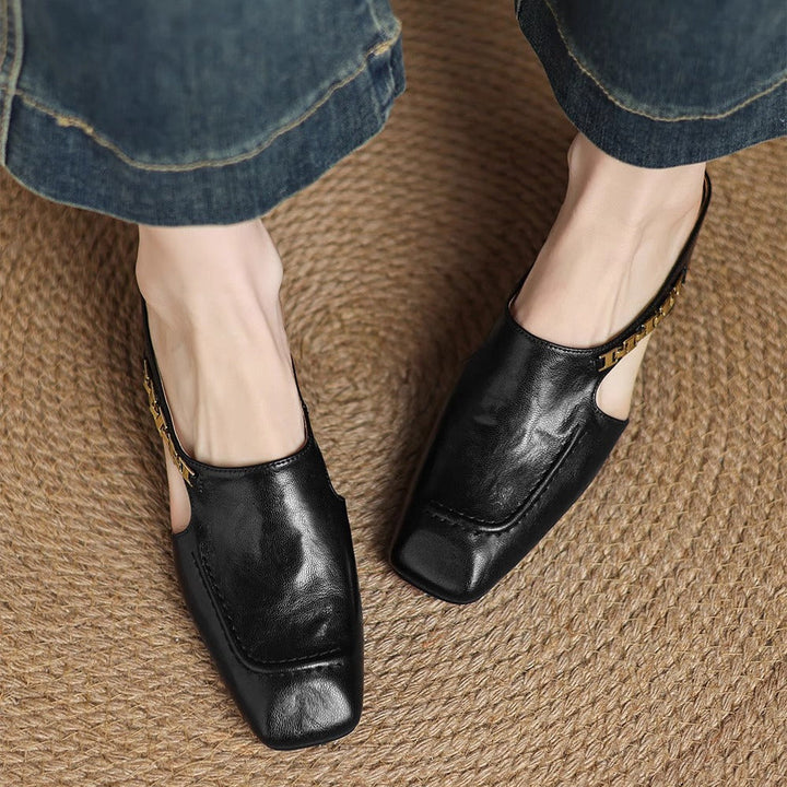 Calzature donna mules di qualità, plantare imbottito per comfort superiore casual.
