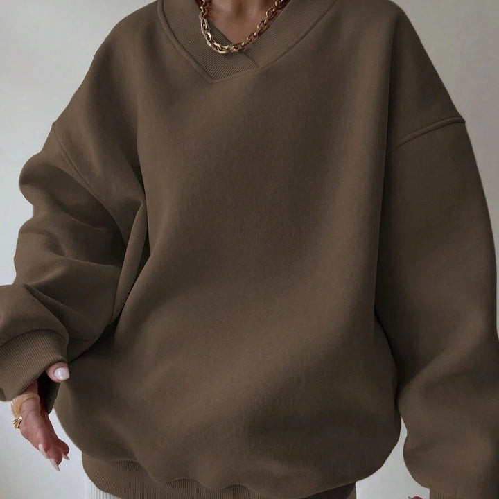 Maglione donna scollo tondo, maniche lunghe, vestibilità comoda. Perfetto per il tempo libero.