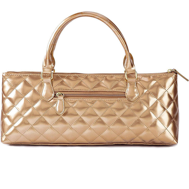 Borsa da donna a tracolla trapuntata, colore nero. Spaziosa e chic per ogni outfit quotidiano. Accessorio moda versatile.