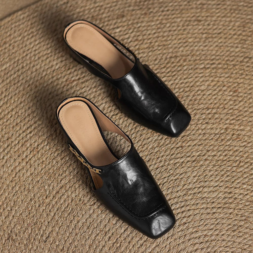 Mules donna chic per il quotidiano, scarpe casual con plantare imbottito per massimo comfort.