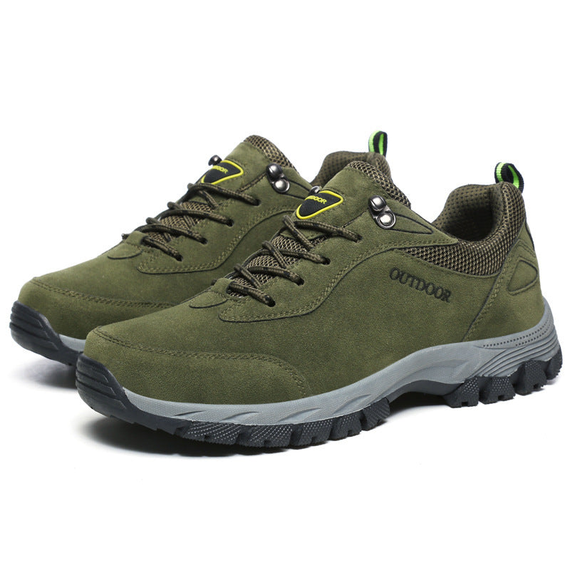 Scarpe uomo ortopediche per trekking e passeggio, offrono comfort e grip antiscivolo.