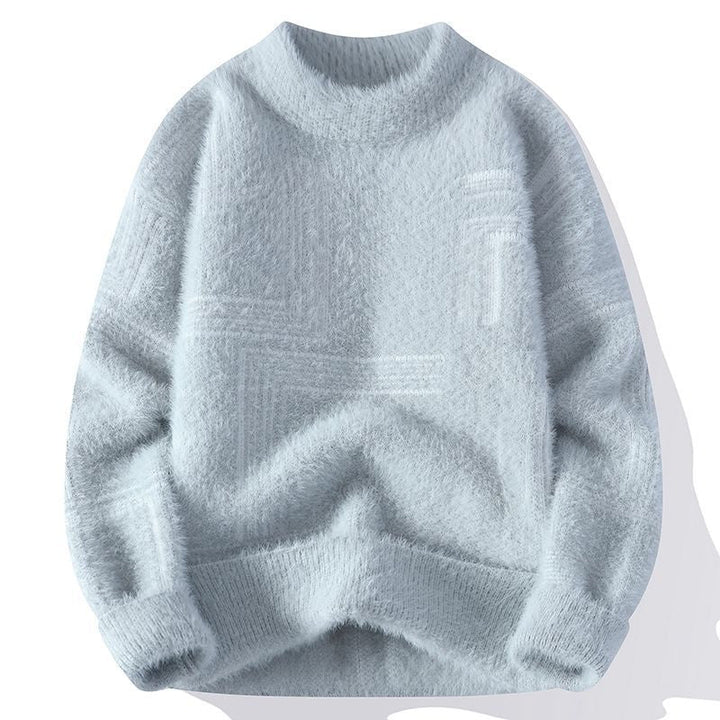 Maglione uomo invernale a girocollo, caldo e comodo per affrontare il freddo con stile. Perfetto per casual o elegante.