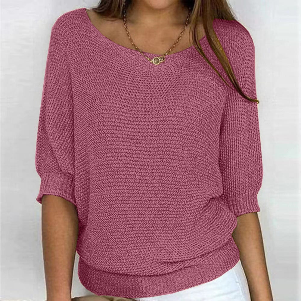 Pullover donna confortevole a vestibilità ampia, ideale per un look casual e primaverile.