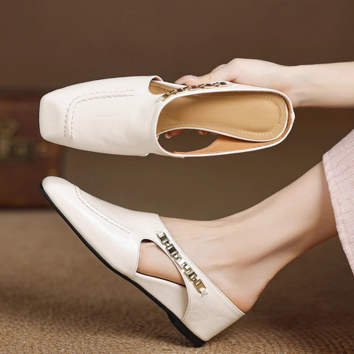 Scarpe mocassino mules donna, comfort quotidiano e stile casual con plantare imbottito.
