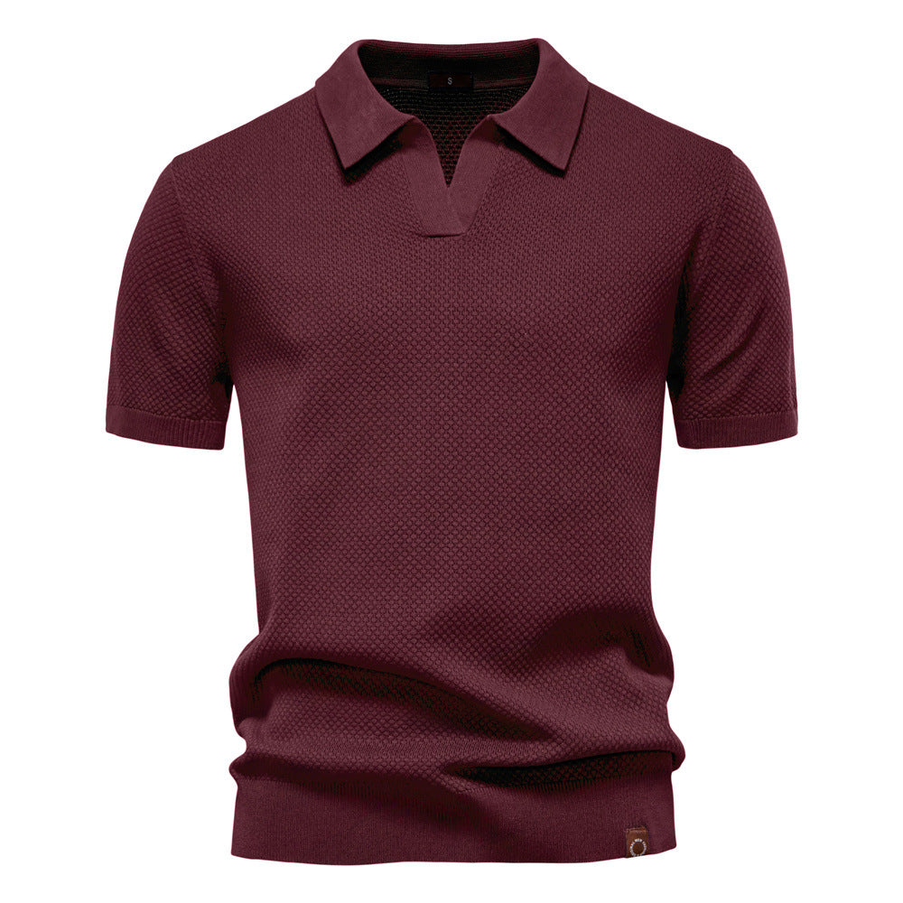 Polo uomo traspirante, in tessuto strutturato per massimo comfort e stile versatile in ogni occasione.