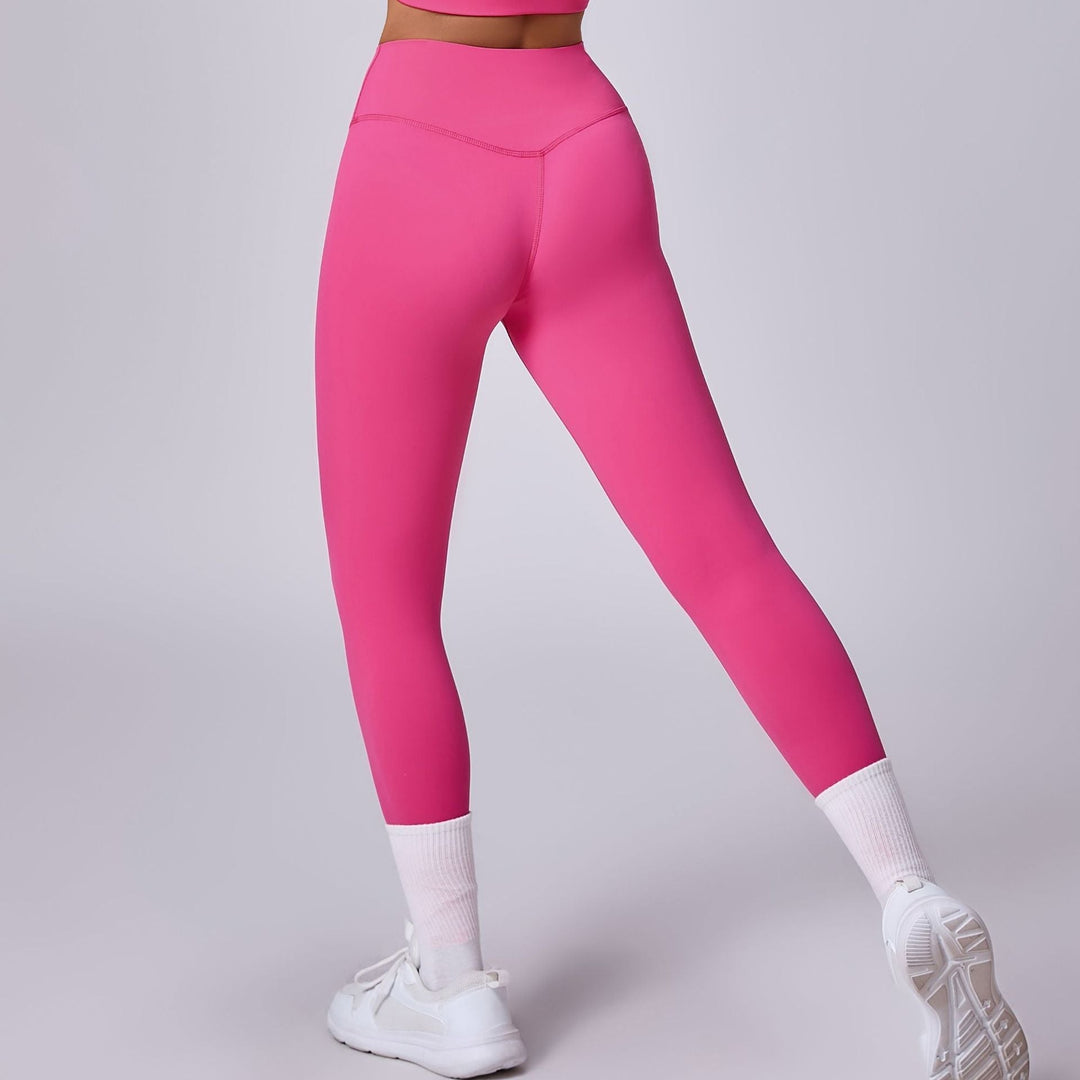 Leggings donna vita alta per fitness, elasticizzati e ad asciugatura rapida. Perfetti per lo sport.