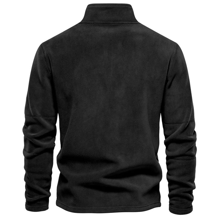 Pullover uomo in pile morbido per l'inverno, ideale per comfort e stile casual.